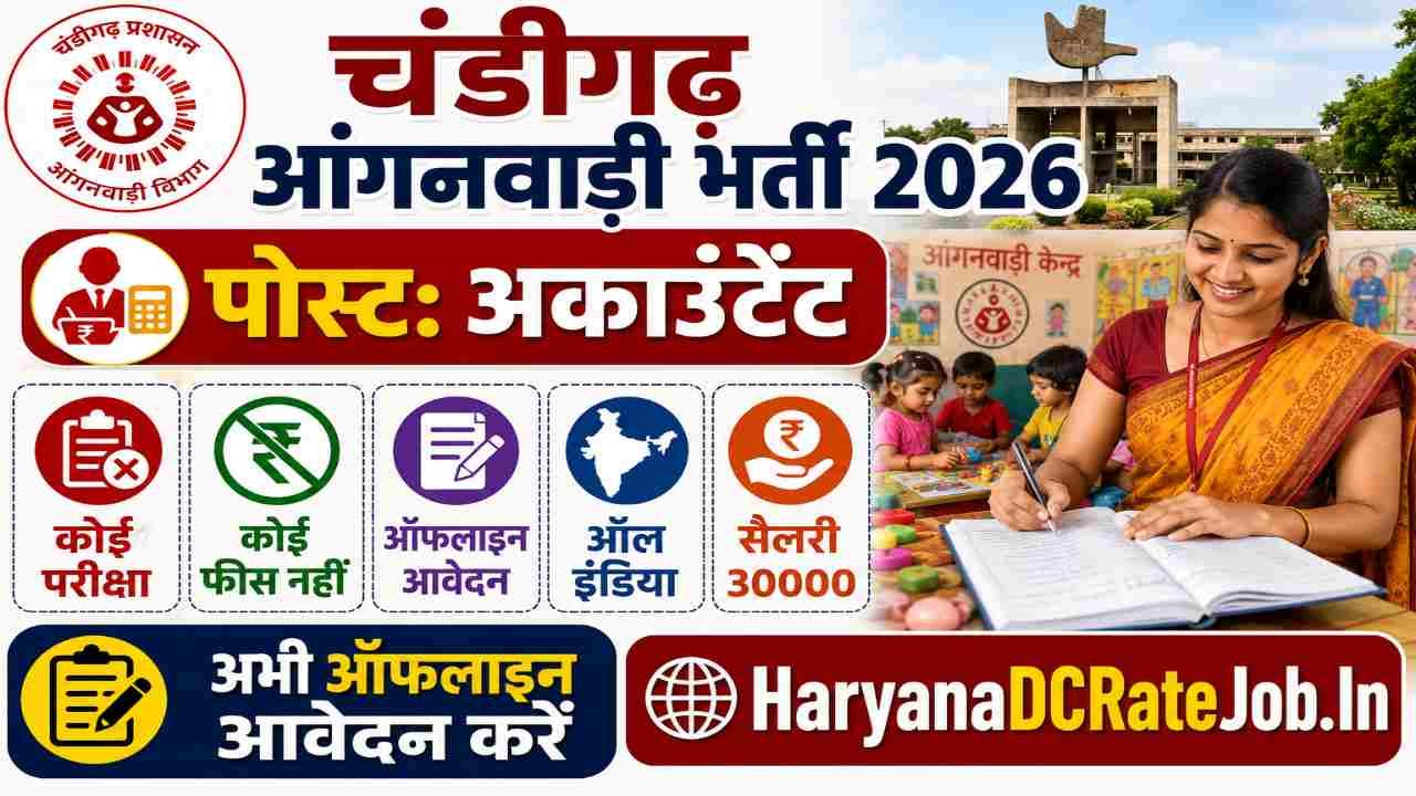 Chandigarh Anganwadi Vacancy 2026