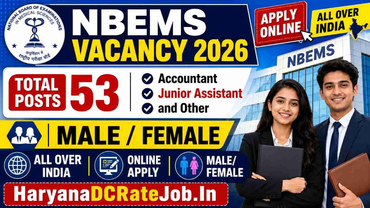 NBEMS Vacancy 2026