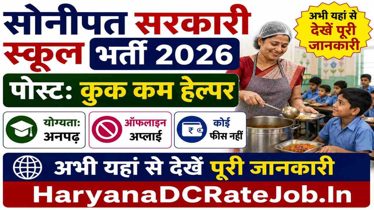 GPS Model Town Sonipat Helper Vacancy 2026