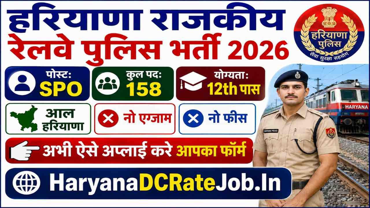 GRP Haryana SPO Vacancy 2026