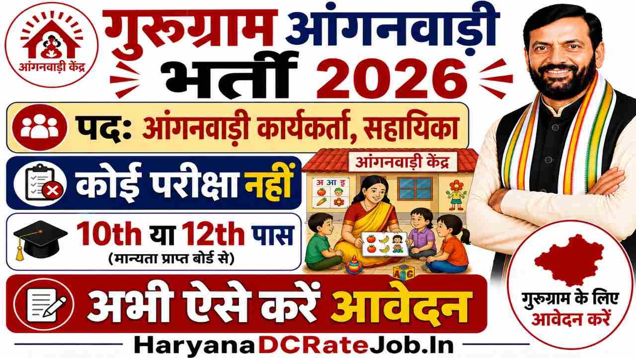 Gurugram Anganwadi Vacancy 2026