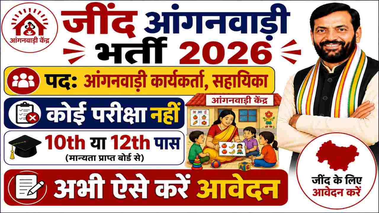 Jind Anganwadi Vacancy 2026