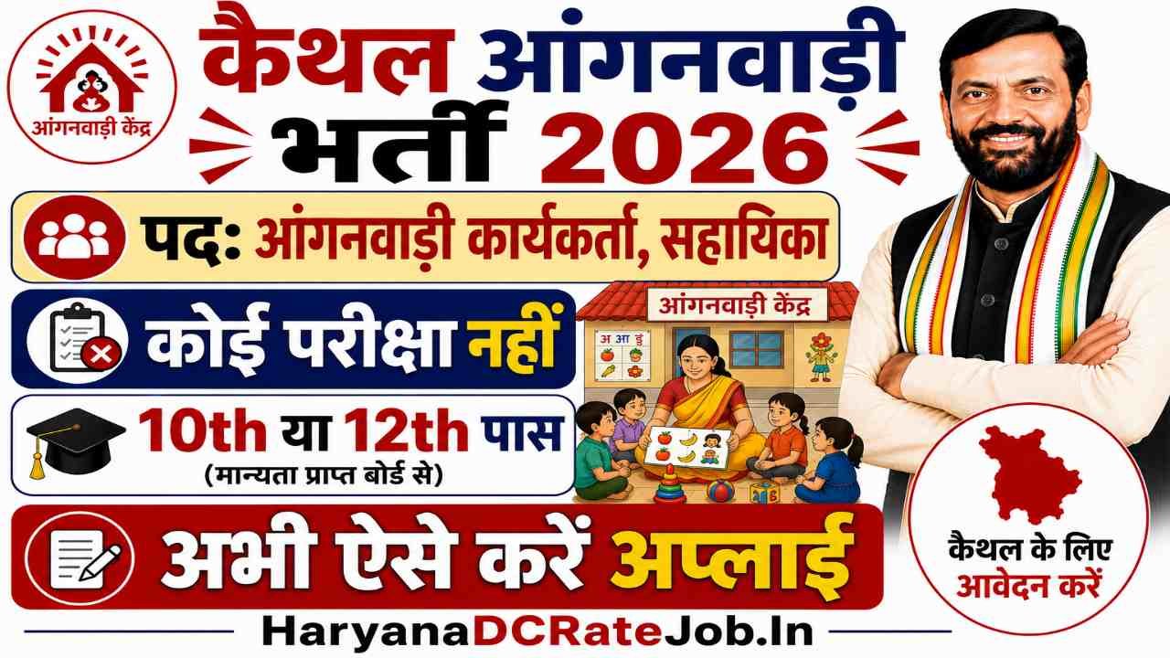 Kaithal Anganwadi Vacancy 2026