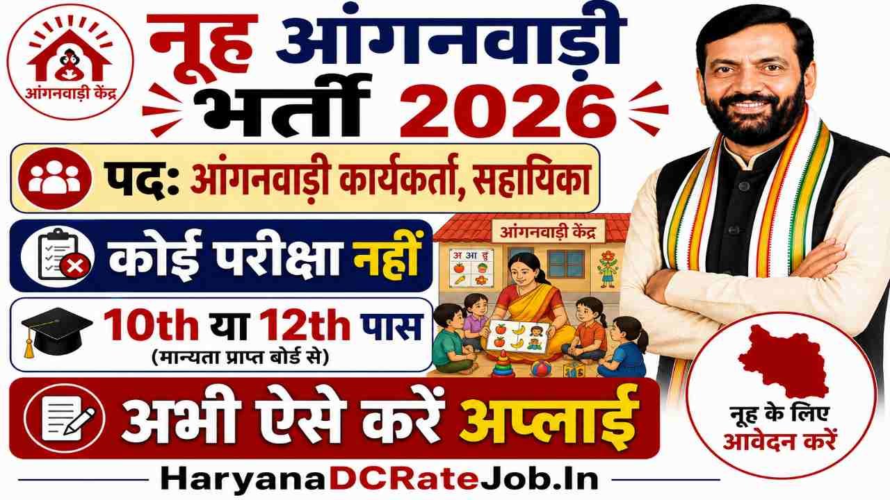 Nuh Anganwadi Vacancy 2026