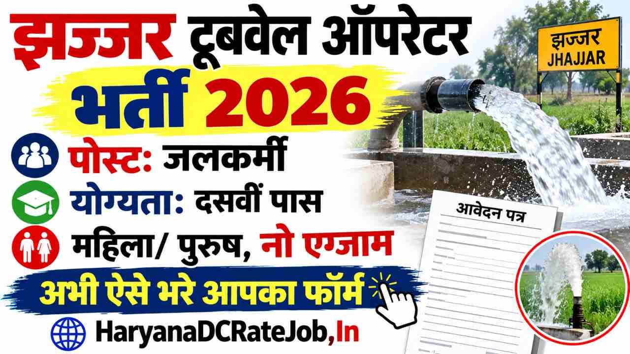 Jhajjar JalKarmi Vacancy 2026 