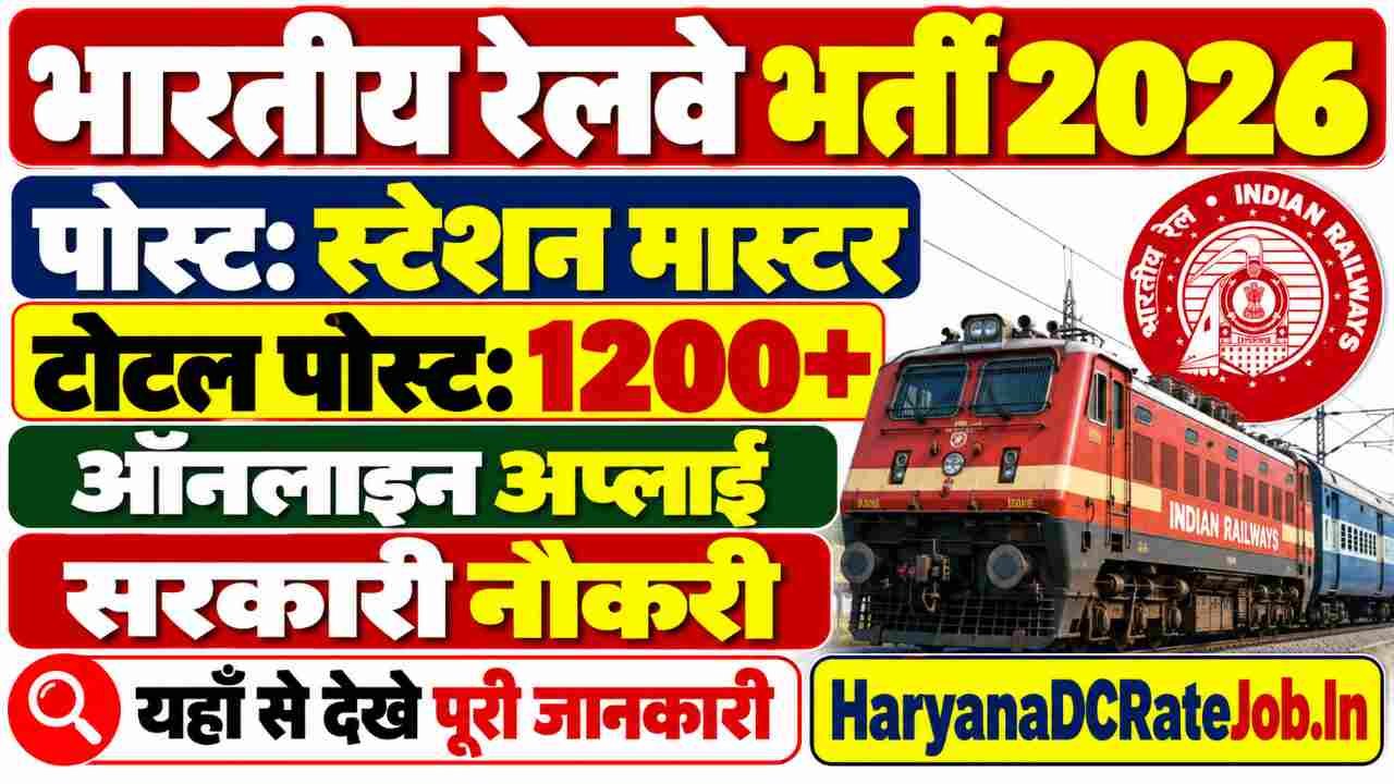 Indian Railway Station Master Vacancy 2026