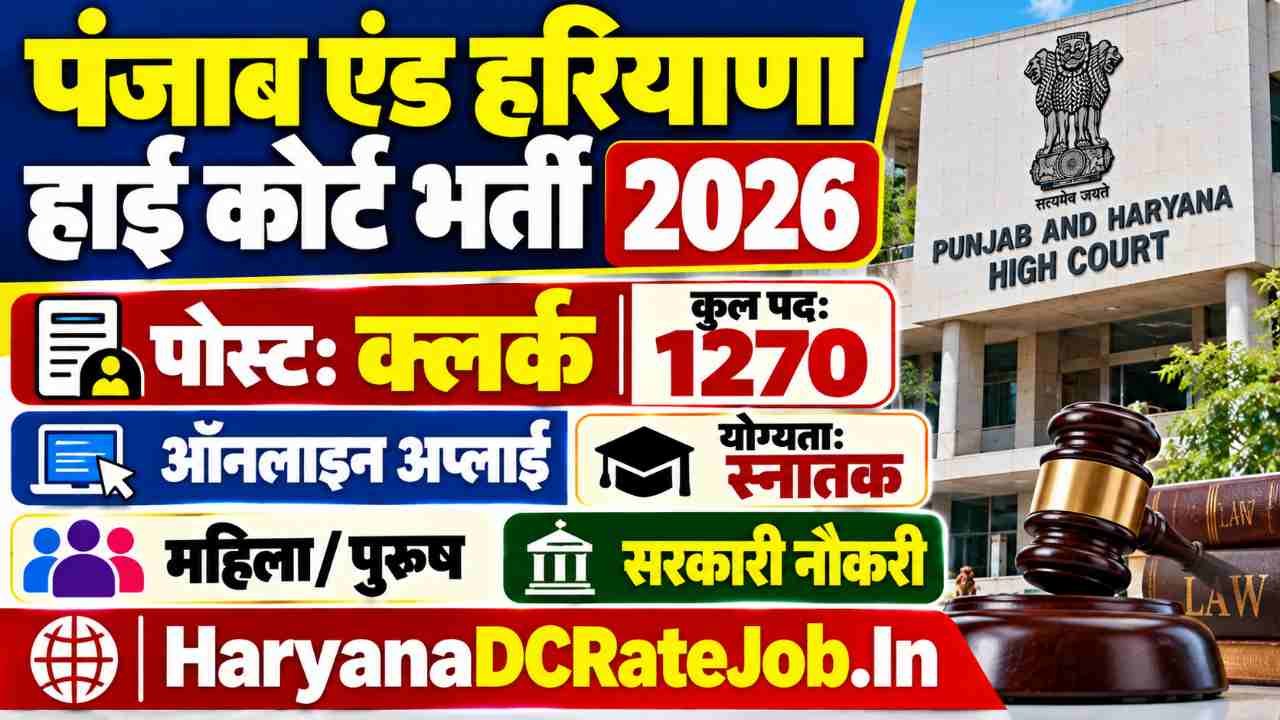 Punjab Courts Clerk Vacancy 2026