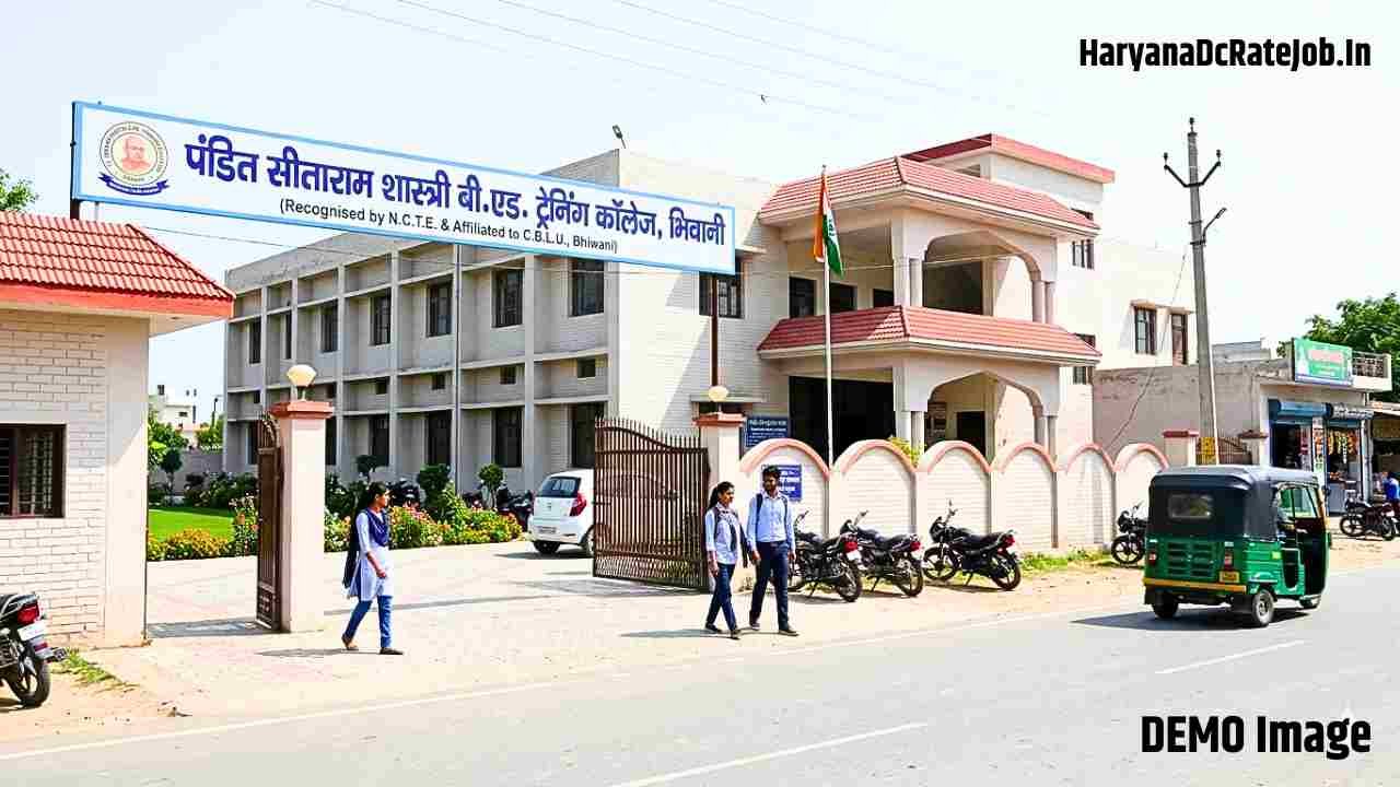 PTSRS College Bhiwani Vacancy 2026