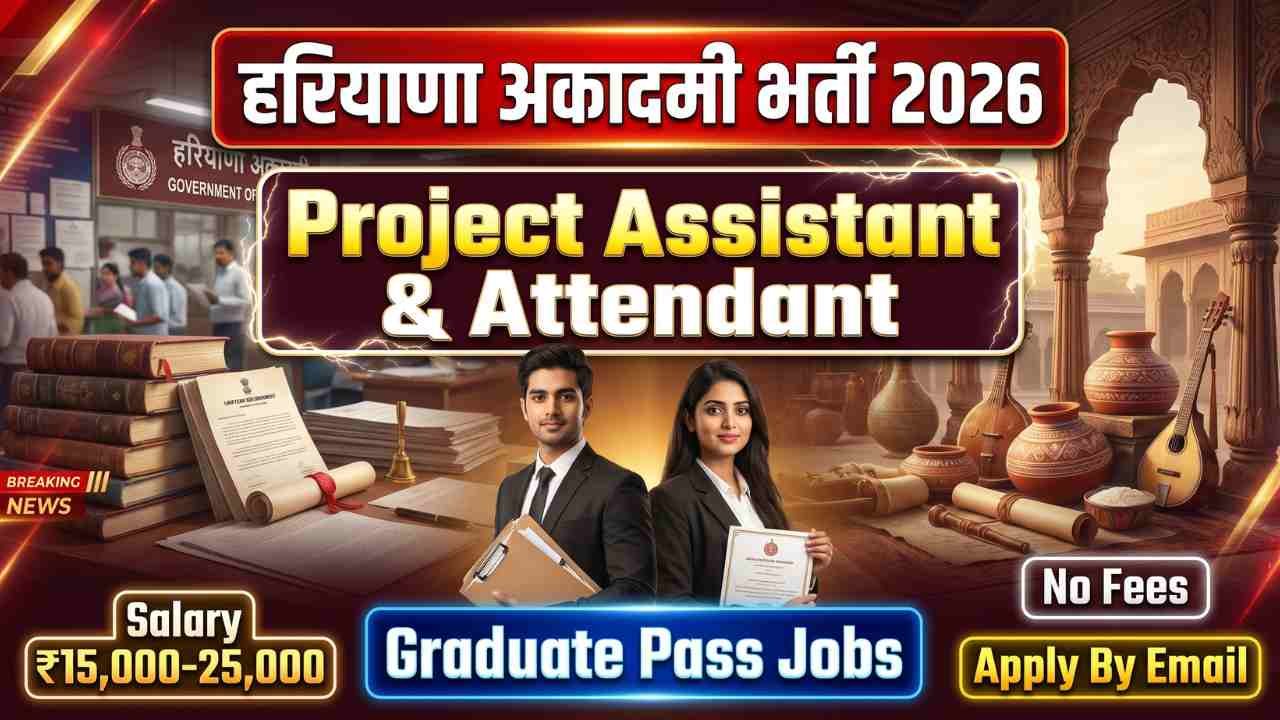 Haryana Sahitya Evam Sanskriti Akademi Vacancy 2026