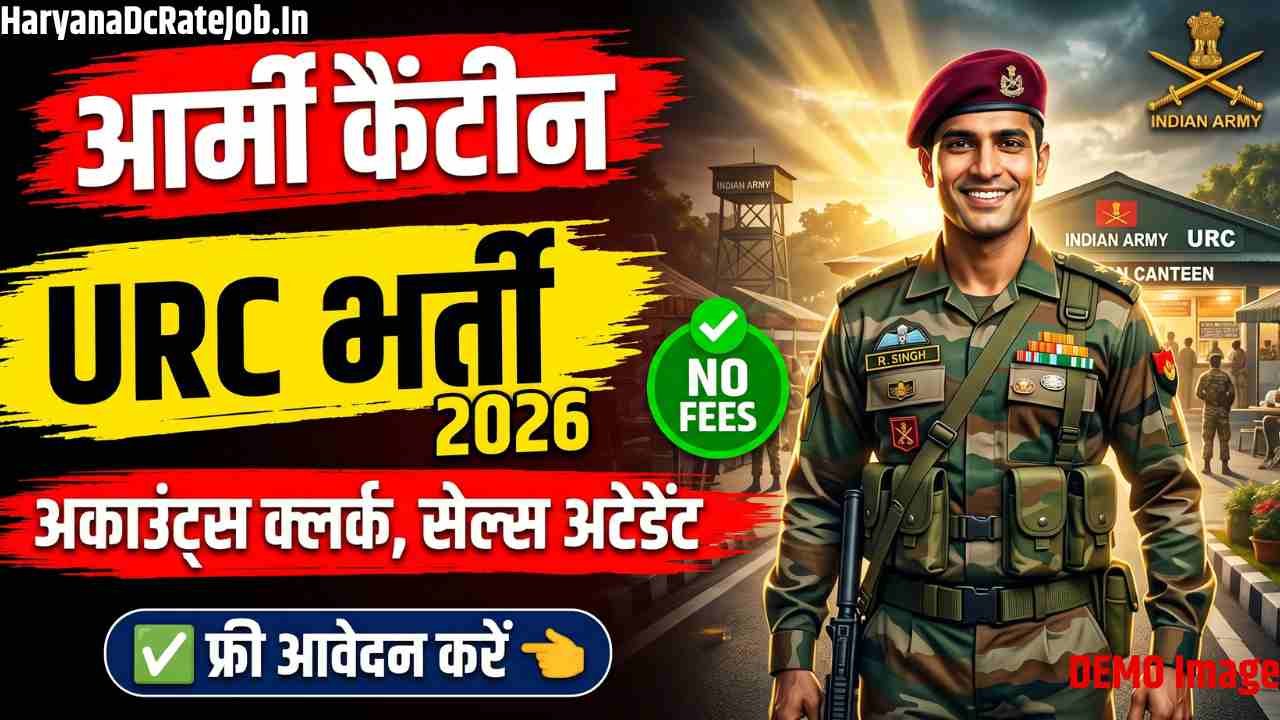 Unit Run Canteen Varanasi Vacancy 2026