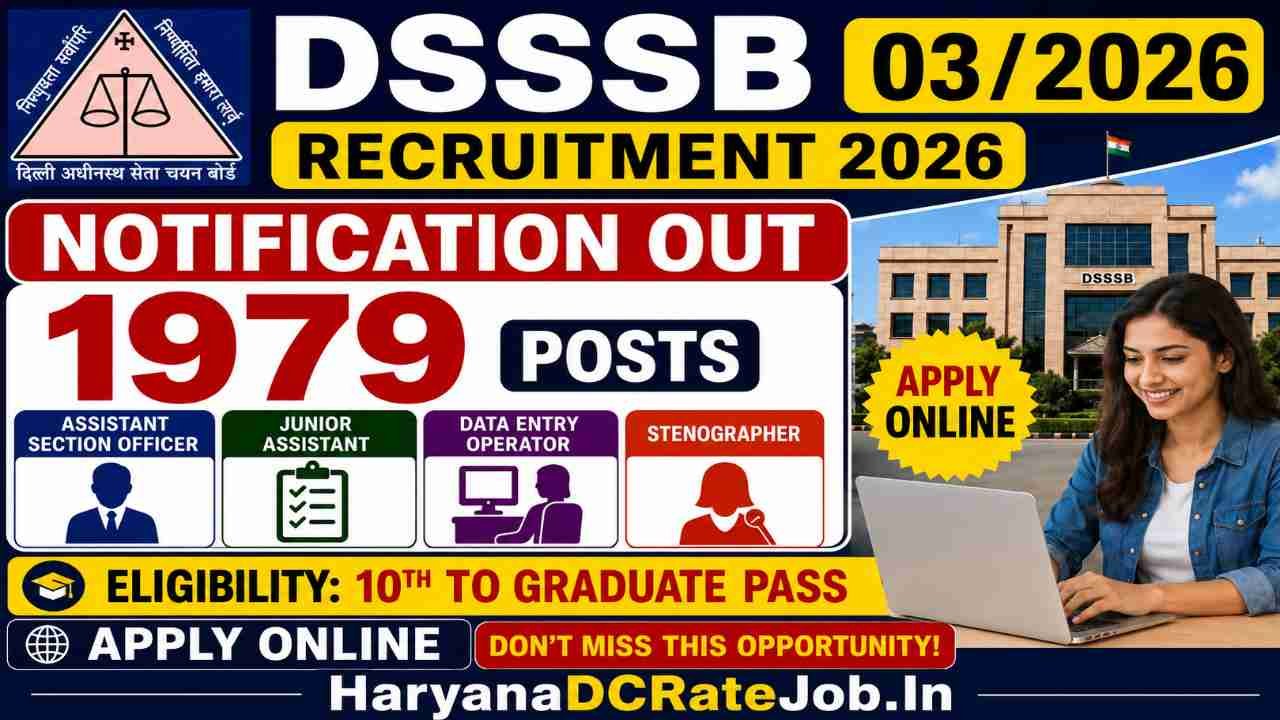 DSSSB 032026 Vacancy 2026