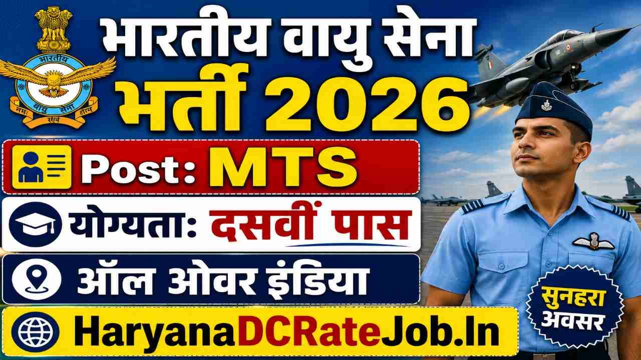 Indian Air Force MTS Vacancy 2026