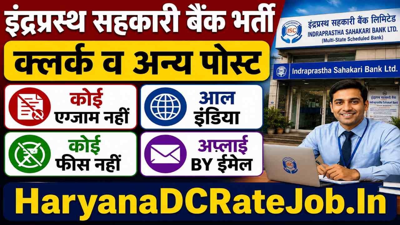 Indraprastha Sehkari Bank Vacancy 2026