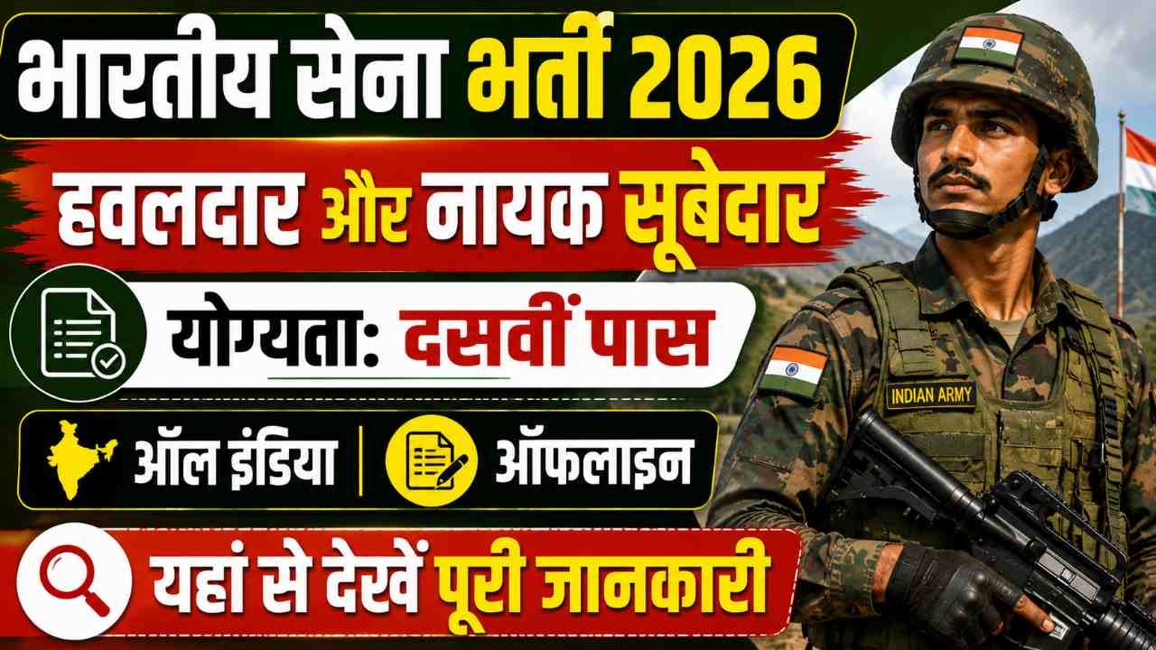 Indian Army Sports Quota Vacancy 2026