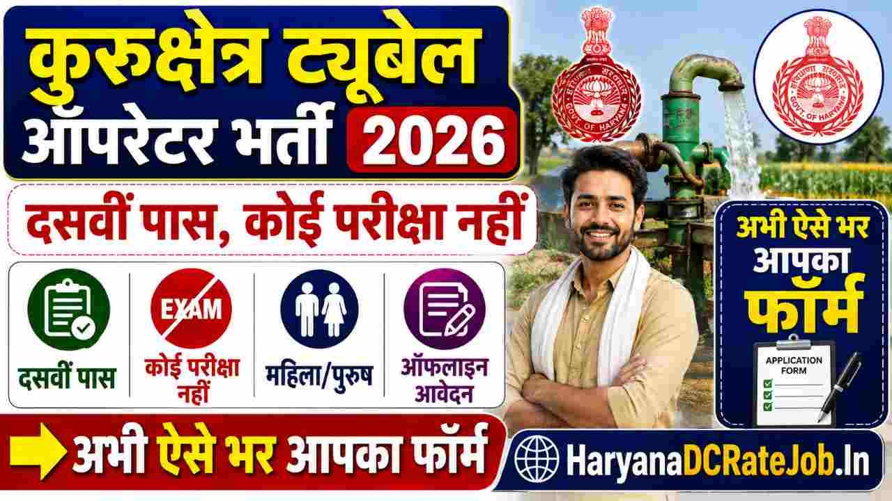 Kurukshetra Tubewell Operator Vacancy 2026