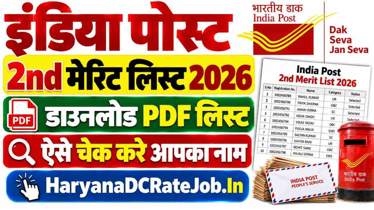 India Post GDS 2nd Merit List 2026